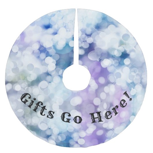 ギフトはこちら！クリスマスツリースカート ブラッシュドポリエステルツリースカート (正面)