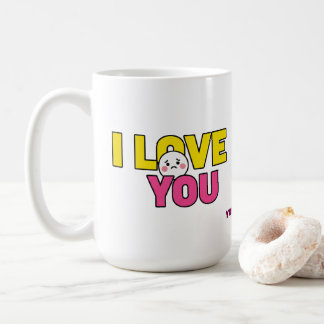 ギフトやアパレルに使えるSweet I Love You グラフィック コーヒーマグカップ