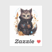 ギフトやクラフトに最適なネコのステッカーセット