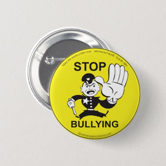 ギフトをいじめることを止めて下さい 缶バッジ (正面&裏面)