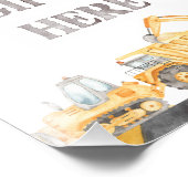 ギフトをここにダンプ建築誕生日表の記号 フォトプリント            (角)