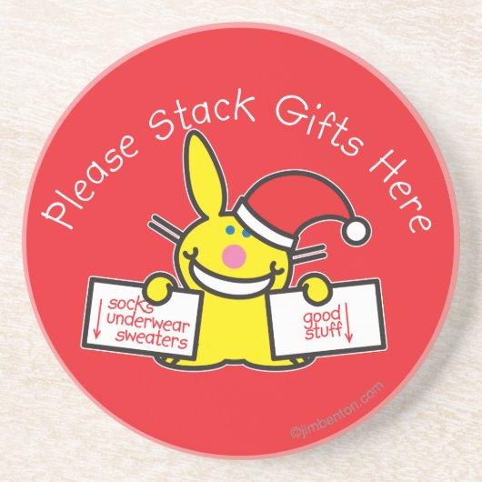 ギフトをここに積み重ねて下さい コースター (正面)