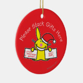 ギフトをここに積み重ねて下さい セラミックオーナメント (右)