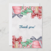 ギフトをテーマにしたベビーシャワー招待状 招待状 (裏面)