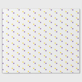 ギフトをロイヤルパープルとゴールドで輝かせて ラッピングペーパー (フラット)