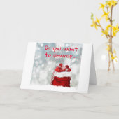 **ギフトを外したり、クリスマスを飾りたい** カード (黄色い花)