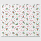 ギフトを持つクリスマスモンスター ラッピングペーパー (フラット)