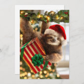 ギフトを運ぶナマケモノ 招待状 (正面/裏面)