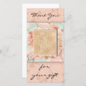 ギフトを-茶色ありがとう サンキューカード (正面/裏面)