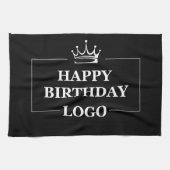 ギフトアイデア、パーソナライズされた誕生日カスタムテンプレート キッチンタオル (横)
