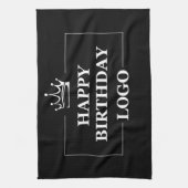 ギフトアイデア、パーソナライズされた誕生日カスタムテンプレート キッチンタオル (縦)