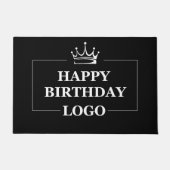 ギフトアイデア、パーソナライズされた誕生日カスタムテンプレート ドアマット (正面)