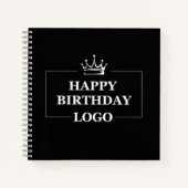 ギフトアイデア、パーソナライズされた誕生日カスタムテンプレート ノートブック (正面)
