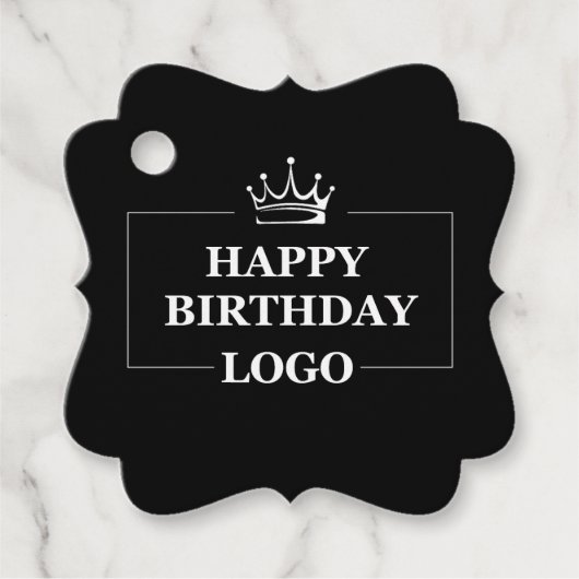 ギフトアイデア、パーソナライズされた誕生日カスタムテンプレート フェイバータグ (正面)