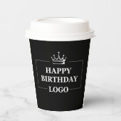 ギフトアイデア、パーソナライズされた誕生日カスタムテンプレート 紙コップ (正面)