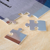 ギフトアイディアパパパーソナライズされたパパ写真 ジグソーパズル (側面)