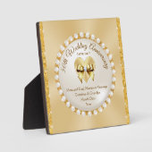 ギフトアイディア結婚50周年記念 フォトプラーク (正面)