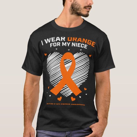 ギフトアパレル衣料品Niece多発性硬化症Aw Tシャツ (正面)