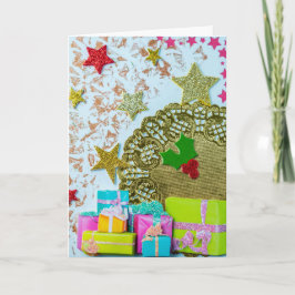 ギフトアンドスターホリデーのグリーティングカード シーズンカード