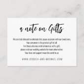 💍ギフトエレガントに関するミニマリスト エンクロージャーカード (正面)