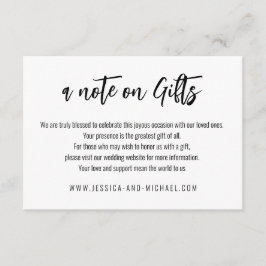 💍ギフトエレガントに関するミニマリスト エンクロージャーカード