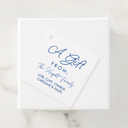 ギフトエレガントパーソナライズされたラベル フェイバータグ (インサイチュ)