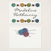 ギフトエンクロージャカード/ラベル-編み物- by SRF (正面&裏面)