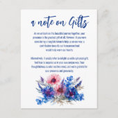 ギフトエンクロージャーのコーンフラワーとラベンダーのノート エンクロージャーカード (正面)