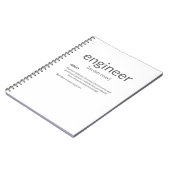 ギフトエンジニアカレッジ専攻のエンジニア定義 ノートブック (左側)