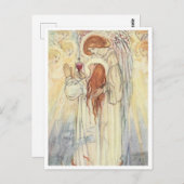 ギフトオブザエンジェルヴィンテージイラストレーション ポストカード (正面/裏面)