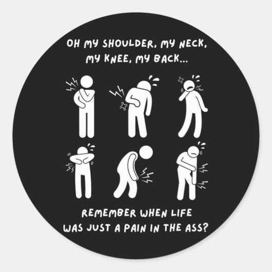 ギフトオールド50th 60th 70誕生日 ラウンドシール (正面)