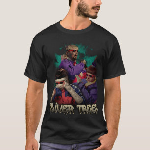 ギフトカウボーイ男性へオリバーツリーヴィンテージクリスチャン  Tシャツ