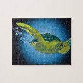 ギフトカスタムボックス付きパズル – ウミガメ ジグソーパズル (横)