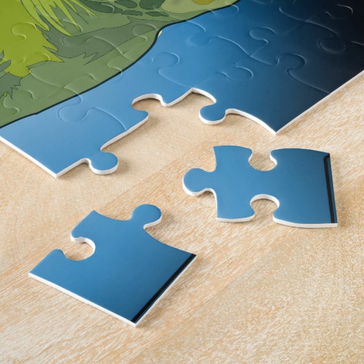 ギフトカスタムボックス付きパズル – ウミガメ ジグソーパズル (側面)