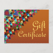 ギフトカスタム券を文字とバックガーで。 ポストカード (正面)