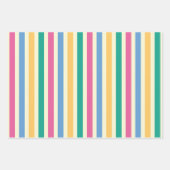 ギフトカラフルラベル包装紙セット3 ラッピングペーパーシート (正面3)