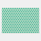 ギフトカラフルラベル包装紙セット3 ラッピングペーパーシート (正面2)