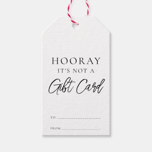 ギフトカードのクリスマスではないおもしろい。 ギフトタグ (正面)