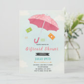 ギフトカードのシャワーの招待 招待状 (スタンド正面)