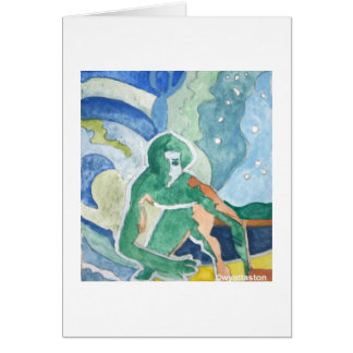 ギフトカードの上の波