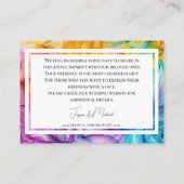 ギフトカードの小さなノートEthereal開花 エンクロージャーカード (裏面)