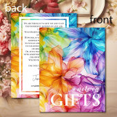 ギフトカードへのメモEthereal開花 エンクロージャーカード