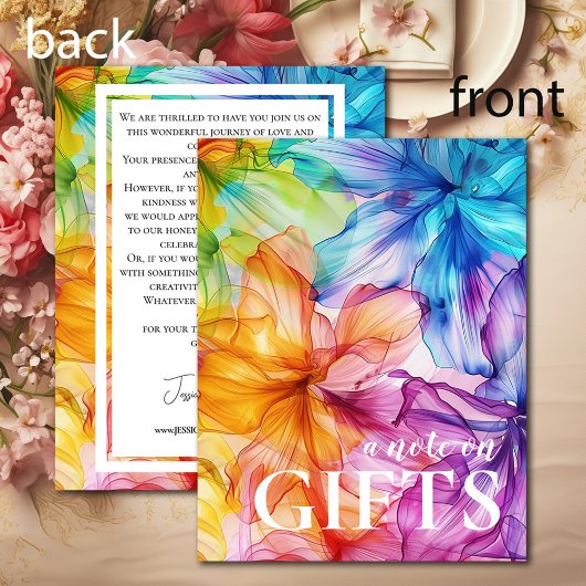 ギフトカードへのメモEthereal開花 エンクロージャーカード