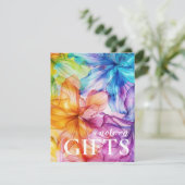 ギフトカードへのメモEthereal開花 エンクロージャーカード (スタンド正面)