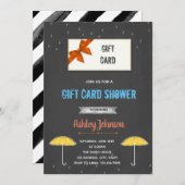 ギフトカードシャワーのパーティの招待状 招待状 (正面/裏面)