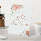 ギフトカードテラコッタフローラパンパスグラスサイン 台座サイン (インサイチュ)