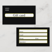 ギフトカードデザイン 名刺 (正面/裏面)