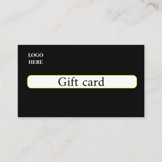 ギフトカードデザイン 名刺 (正面)