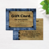 ギフトカードブルーデニムテキサス州スタースタッド (デスク)