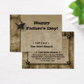 ギフトカードベージュデニムテキサス州スター (デスク)